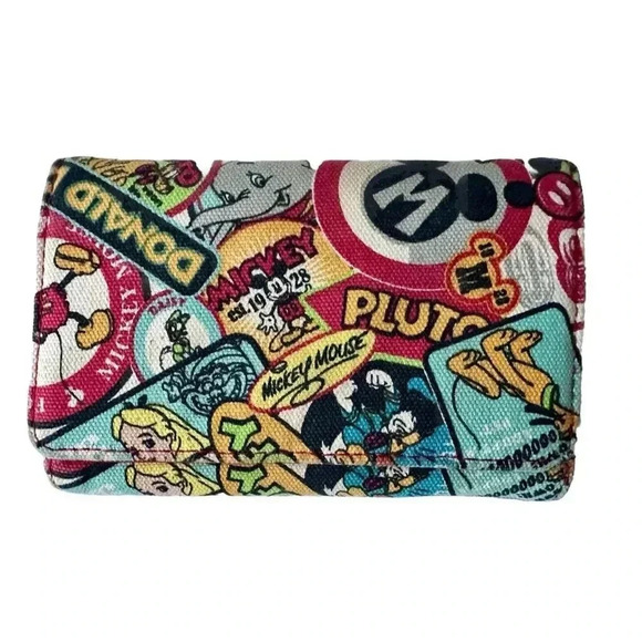 Disneyland Accessories - Disney Disneyland Mickey Mouse Donald Goofy Alice Womens wallet